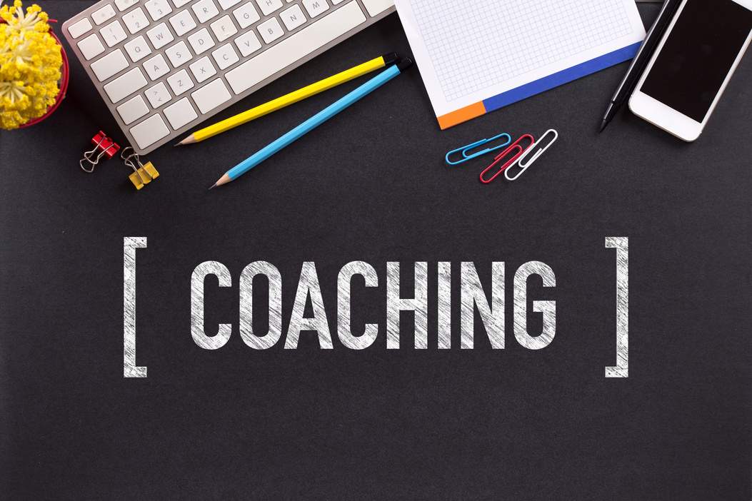 COACHING CONCEPT ON BLACKBOARD